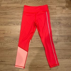 Zyia active leggings red and orange color size 6-8